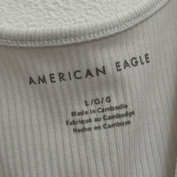 American Eagle Button Up Tank Top Size Large - Picture 2 of 2